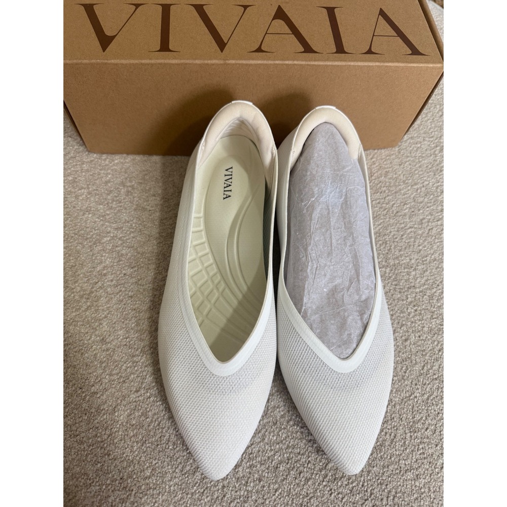 VIVAIA Flat Pro Pointed Toe Dual Cushion EcoStitch Flats Women's Shoes NIB 6.5 - Picture 4 of 11